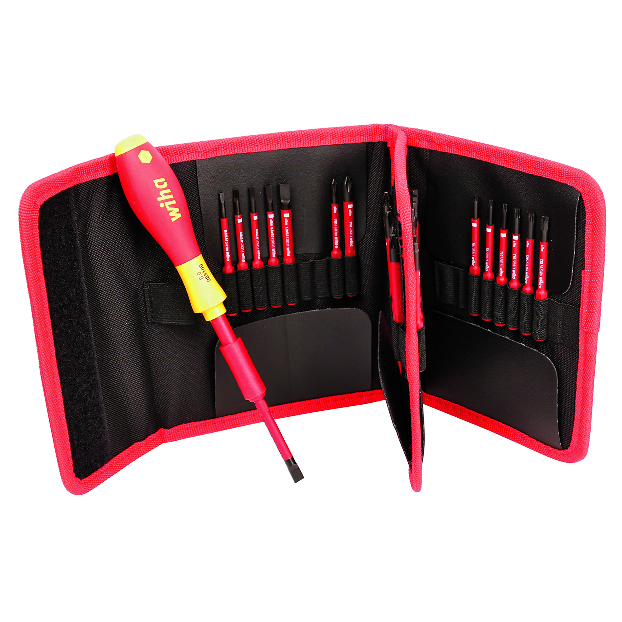 Wiha Tools 30 Piece Insulated SoftFinish SlimLine Blade Set, Model #28399